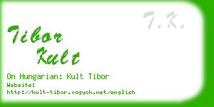 tibor kult business card